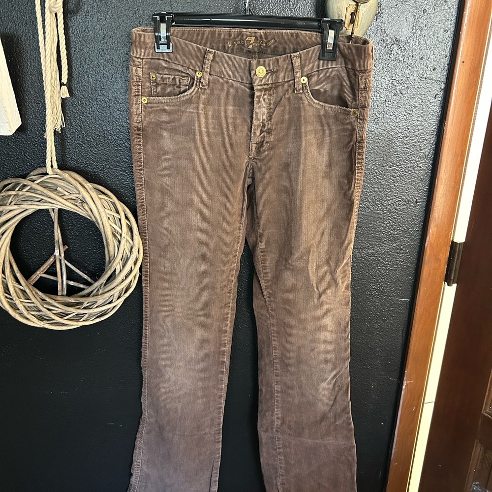 7 For All Mankind Brown Boot Cut Corduroy jeans